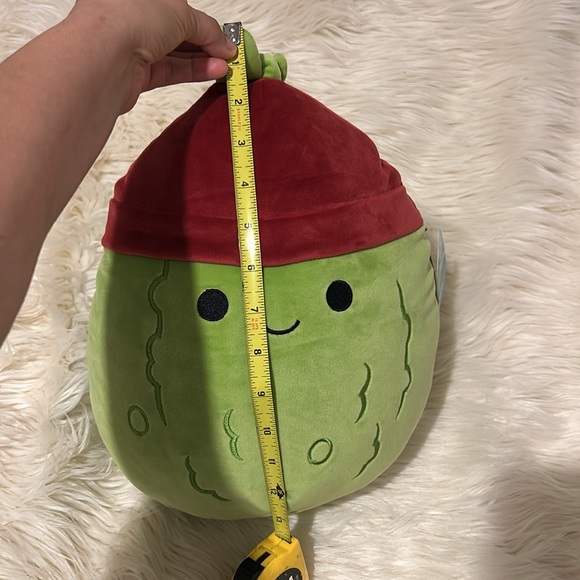 NWT Salim the Pickle With Hat Squishmallow 13” - Picture 6 of 12